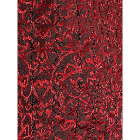 Alfred Dunner Jacket Women's Quilted Boho Grunge Black Dark Goth Vampire - Picture 12 of 12